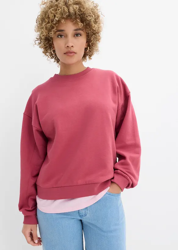 Oversizesweatshirt i ekologisk bomull, bonprix