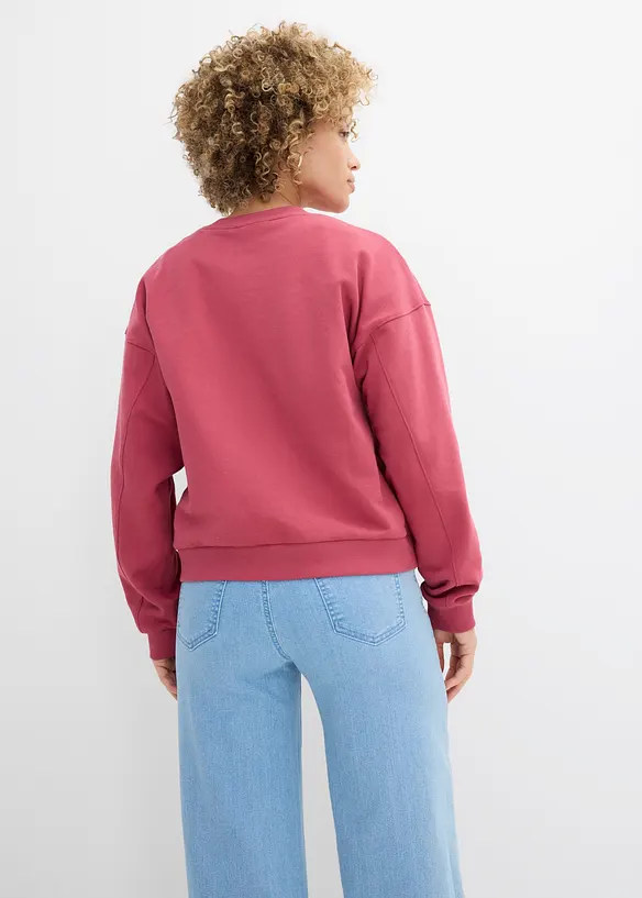 Oversizesweatshirt i ekologisk bomull, bonprix