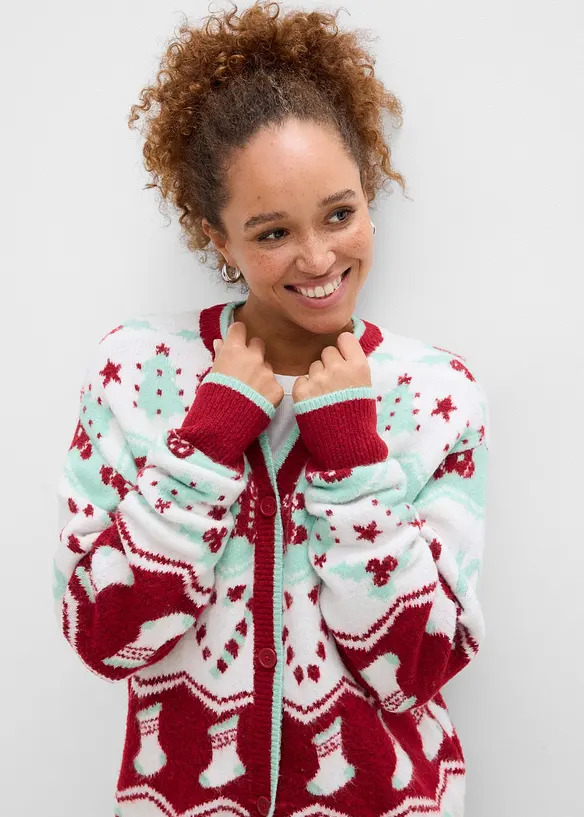 Julm&ouml;nstrad cardigan, bonprix