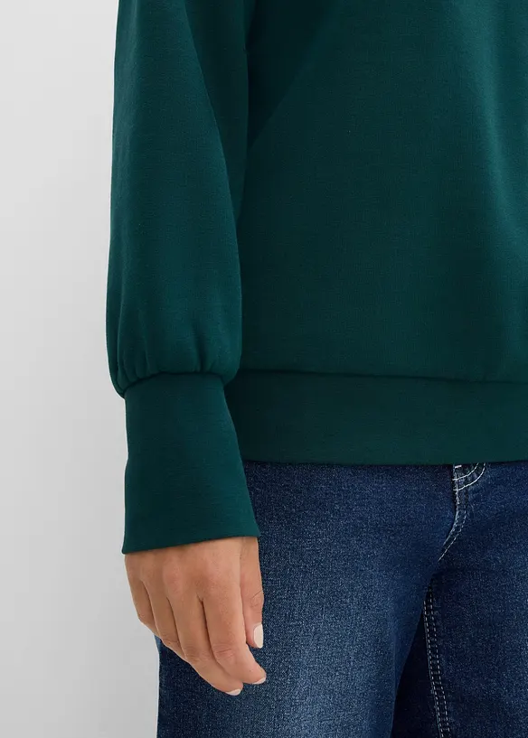 Sweatshirt av bomullsmix, bonprix