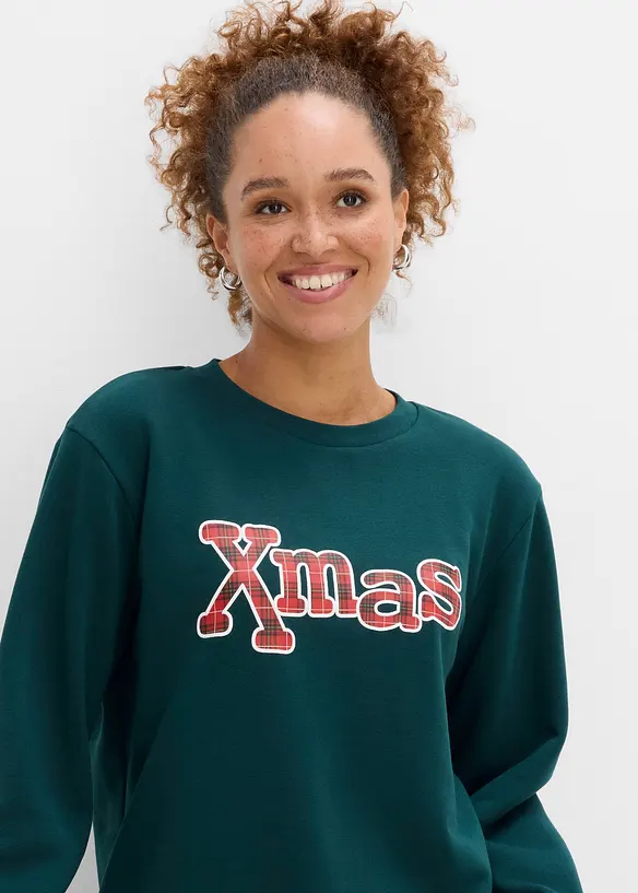 Sweatshirt av bomullsmix, bonprix