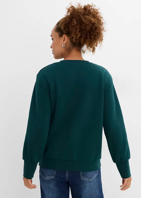 Sweatshirt av bomullsmix, bonprix