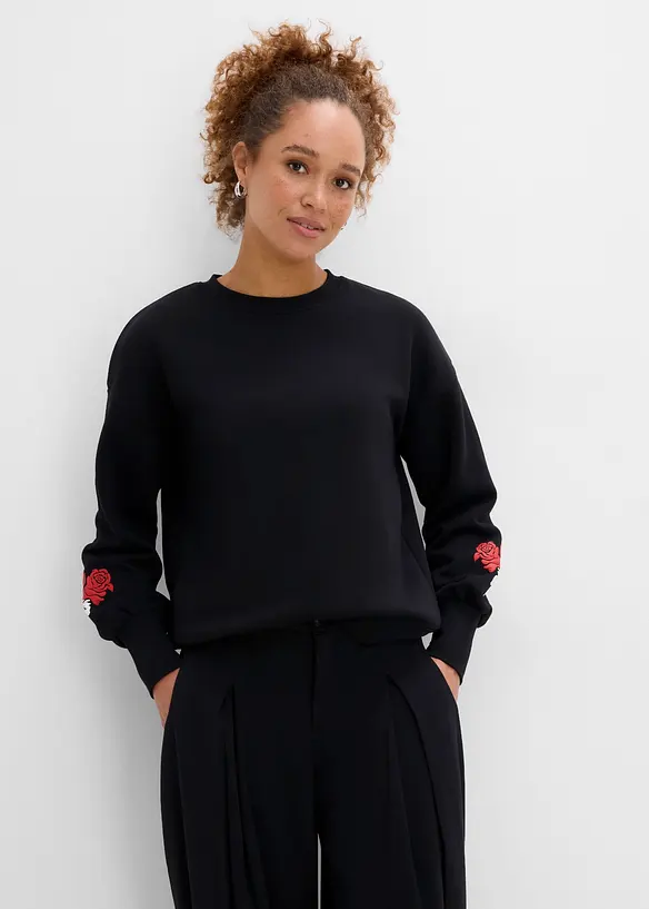 Sweatshirt av bomullsmix, bonprix