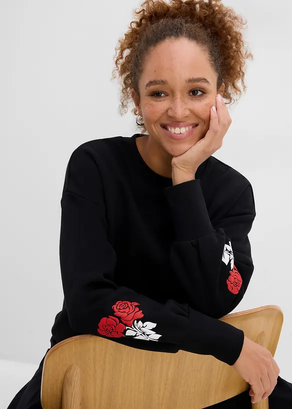 Sweatshirt av bomullsmix, bonprix