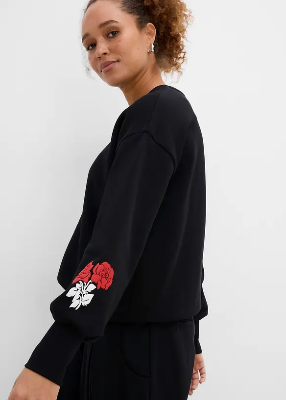 Sweatshirt av bomullsmix, bonprix