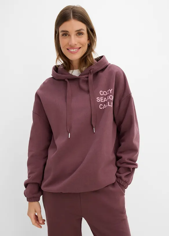 Oversizesweatshirt i ren bomull, bonprix