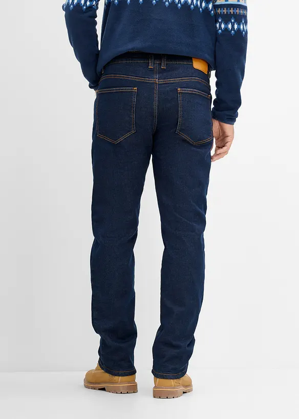 Jeans med v&auml;rmande fleecefoder, Classic Fit, bonprix