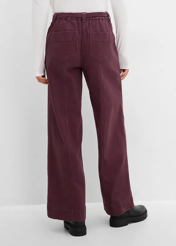 Twillbyxa med sk&auml;rp, av bomullsmix (dubbelpack 2 delar), bonprix