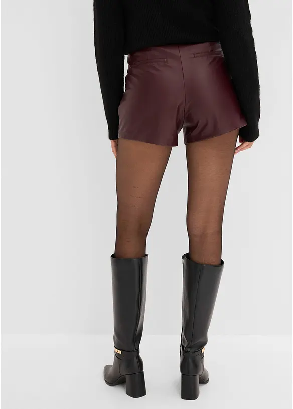 Korta shorts i skinnimitation, bonprix