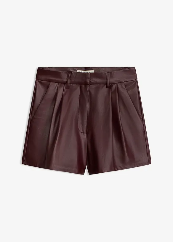 Korta shorts i skinnimitation, bonprix