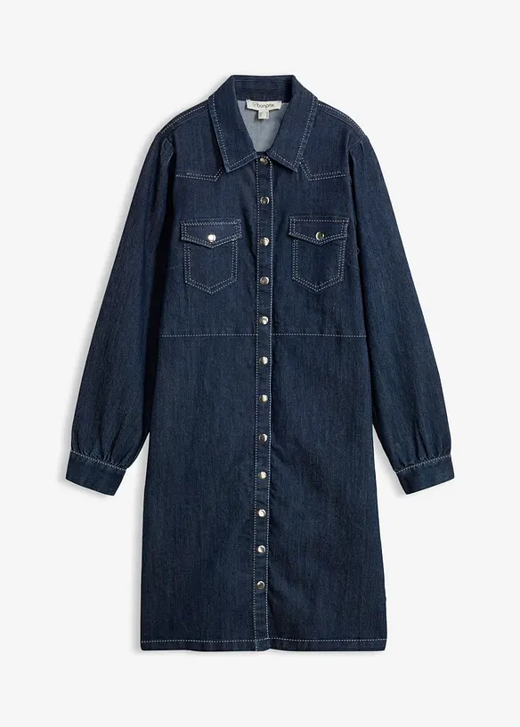 Kort jeanskl&auml;nning, bonprix