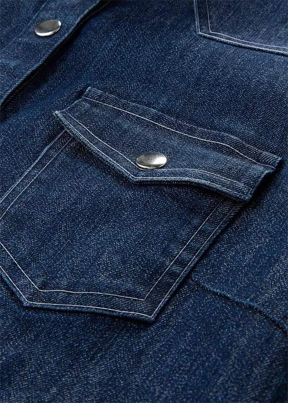 Kort jeanskl&auml;nning, bonprix