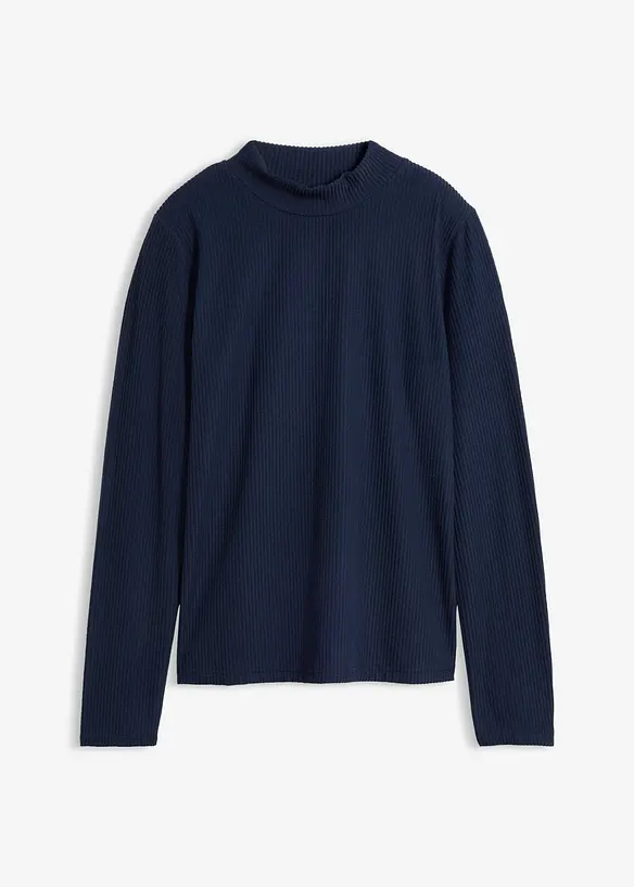 V&auml;rmande topp med st&aring;krage, bonprix