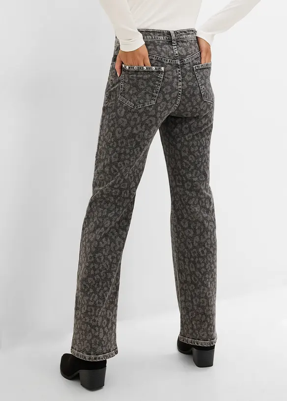 Jeans i Straight modell med High Waist, bonprix