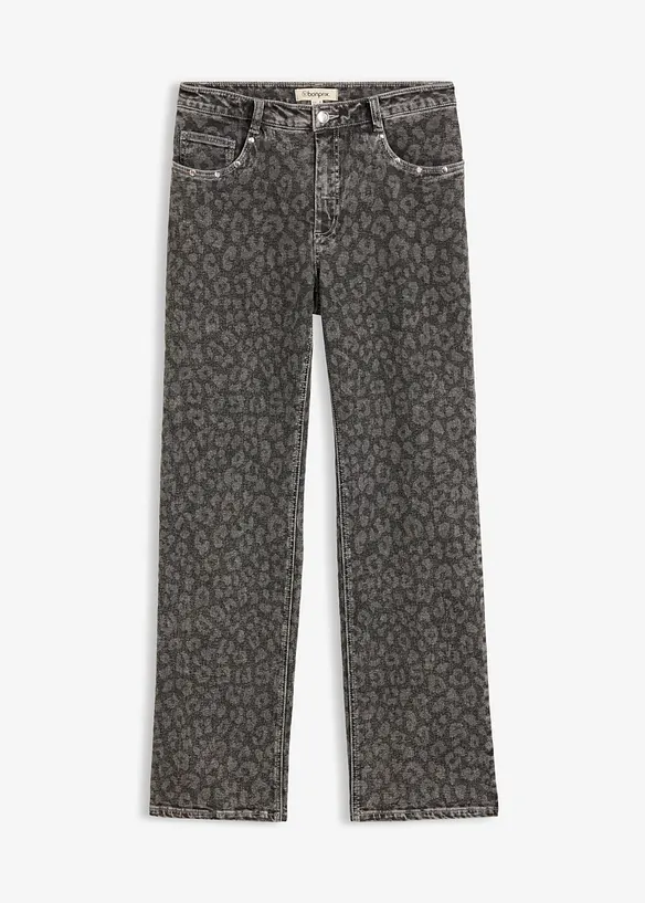 Jeans i Straight modell med High Waist, bonprix