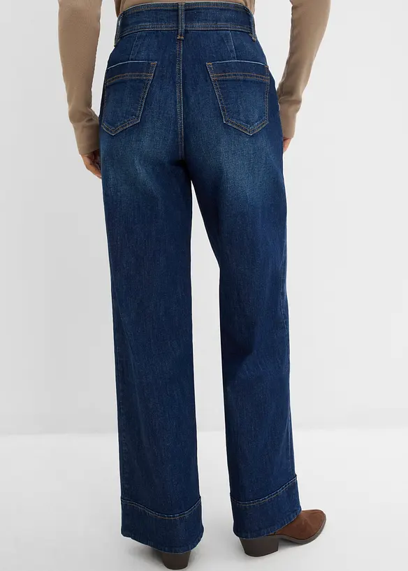 Jeans med Wide Leg och High Waist, bonprix