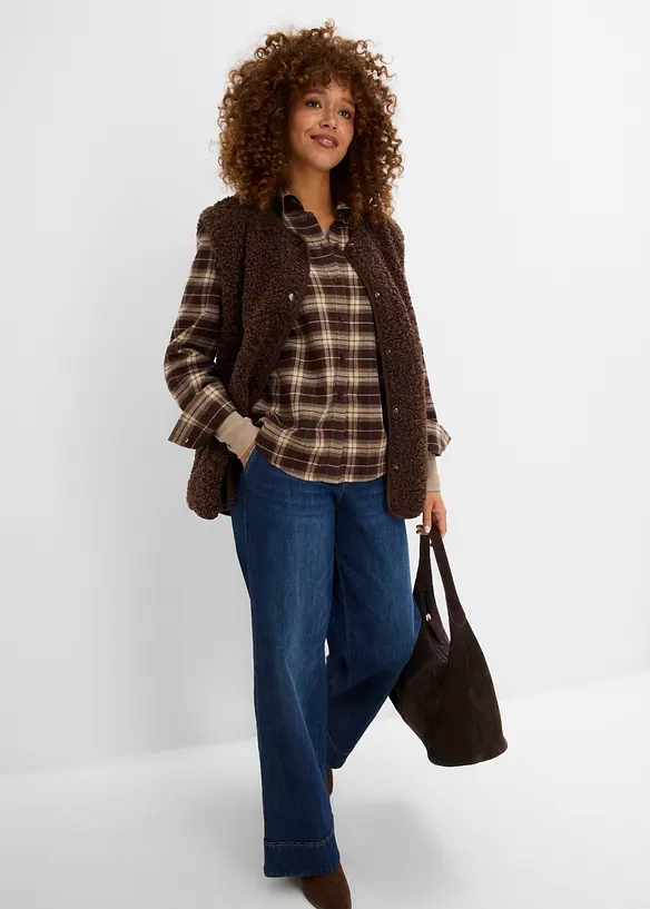 Jeans med Wide Leg och High Waist, bonprix