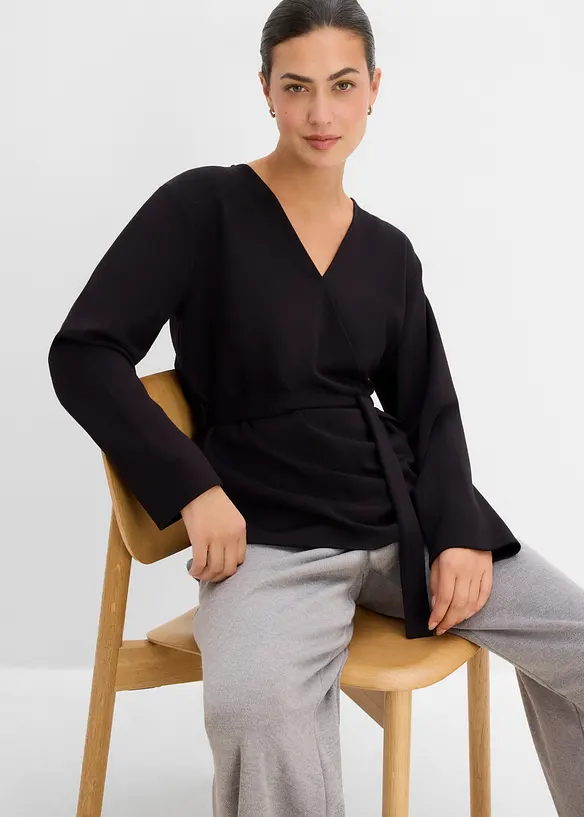 Omlottopp av tunn viskosmix, bonprix