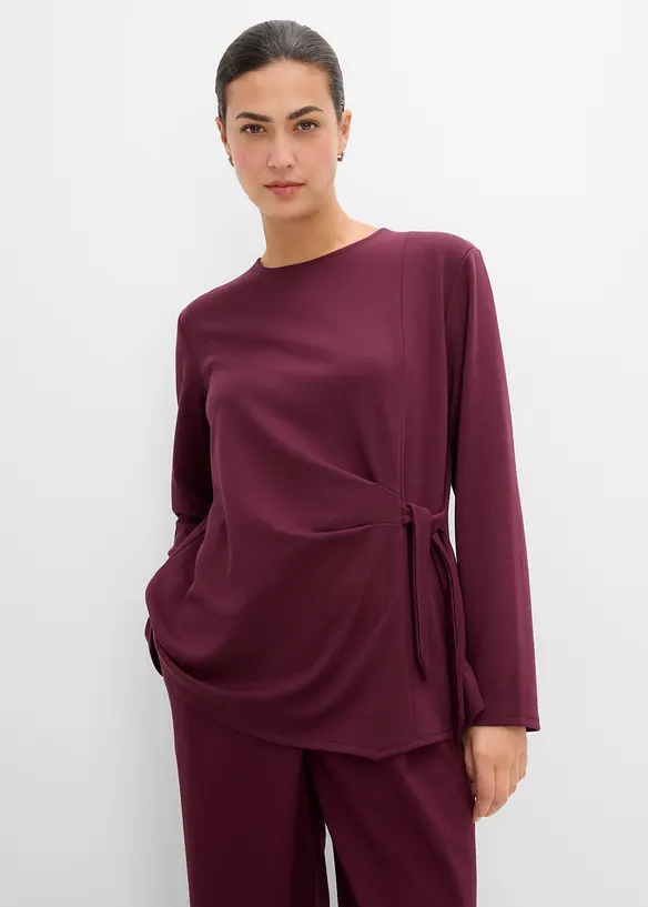 L&aring;ng&auml;rmad topp med asymmetrisk nederkant, bonprix