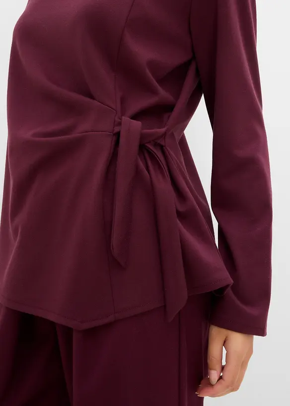 L&aring;ng&auml;rmad topp med asymmetrisk nederkant, bonprix