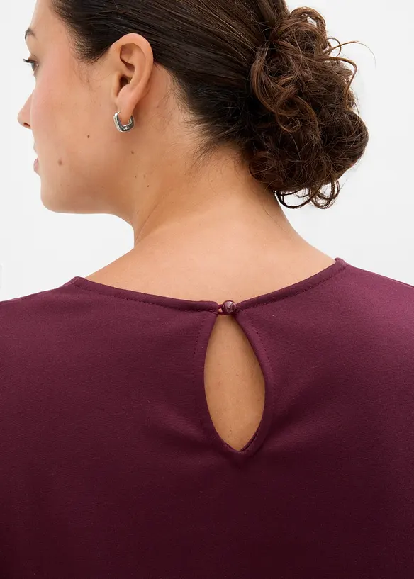 L&aring;ng&auml;rmad topp med asymmetrisk nederkant, bonprix