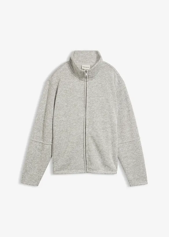 Fleecejacka med st&aring;krage, bonprix