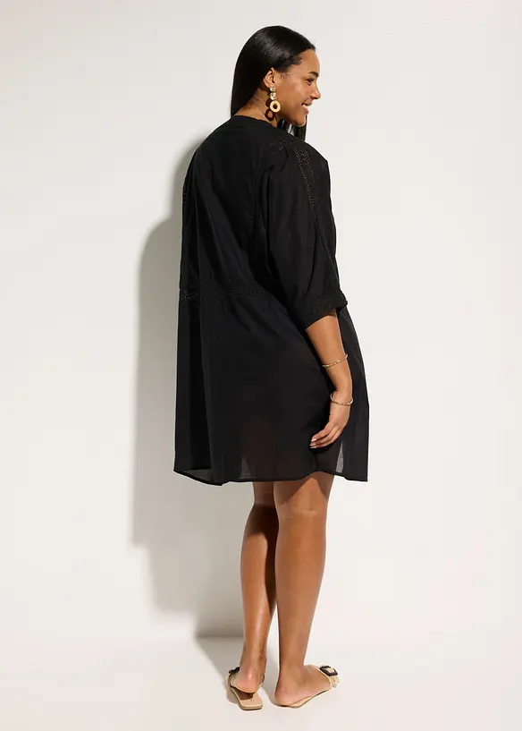 Strandkimono med spets, bonprix