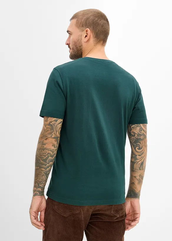 T-shirt med julmotiv i ekologisk bomull, bonprix