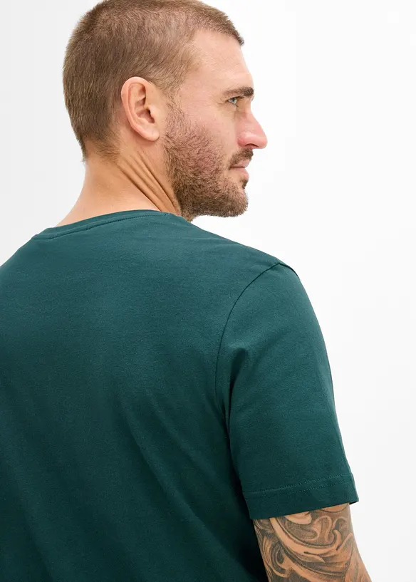 T-shirt med julmotiv i ekologisk bomull, bonprix