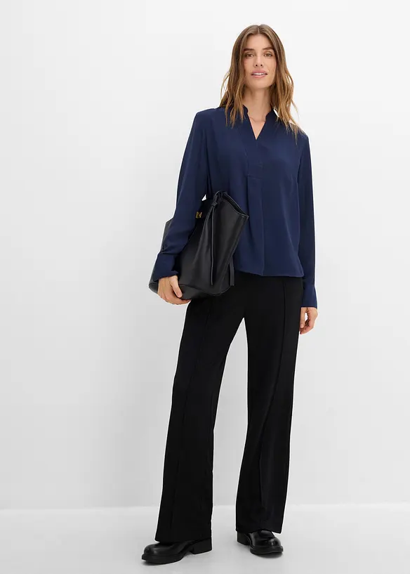 A-linjeformad chiffongblus, bonprix