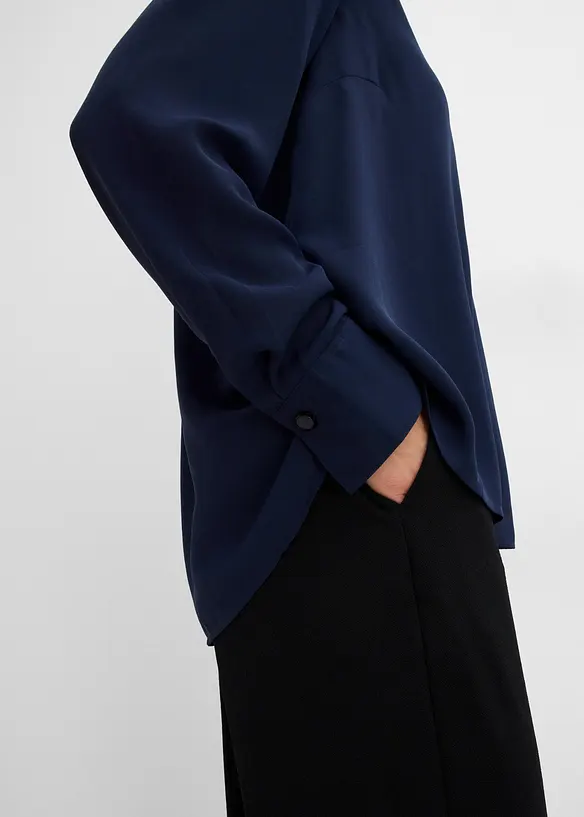 A-linjeformad chiffongblus, bonprix