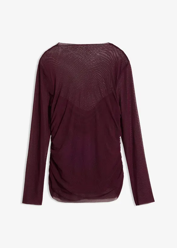 L&aring;ng&auml;rmad topp av tunn mesh, bonprix