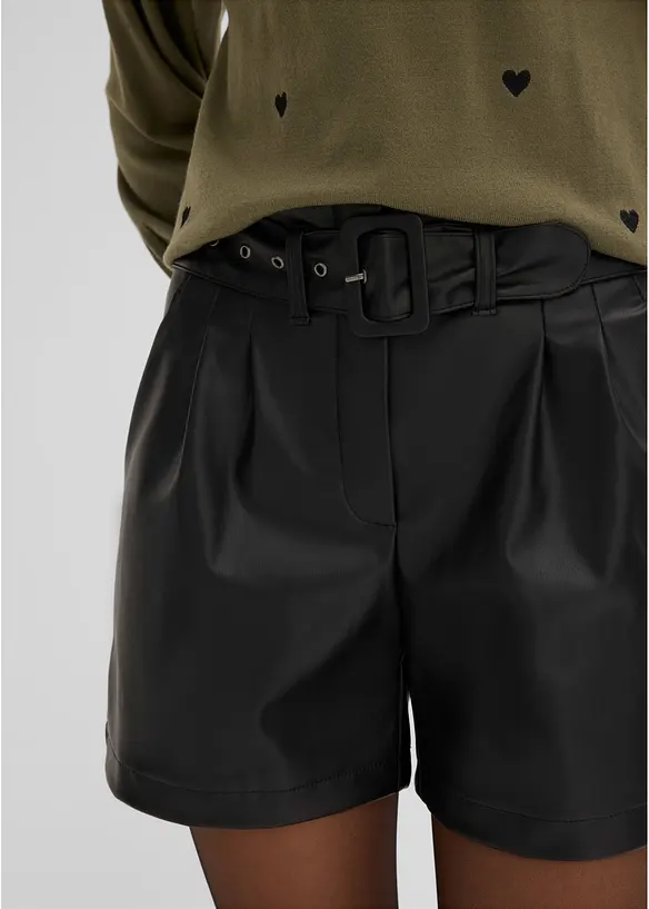 Shorts i skinnimitation, med sk&auml;rp, bonprix