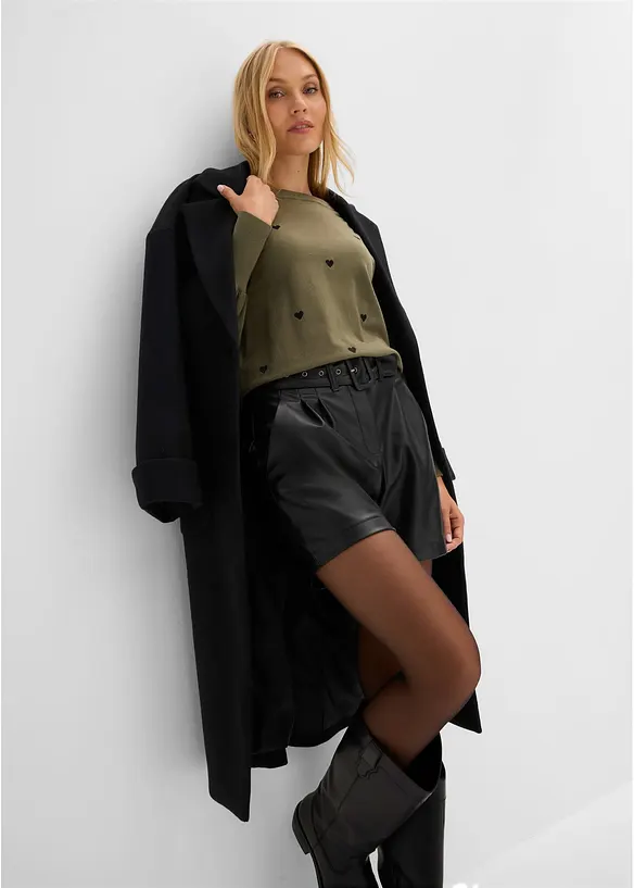 Shorts i skinnimitation, med sk&auml;rp, bonprix