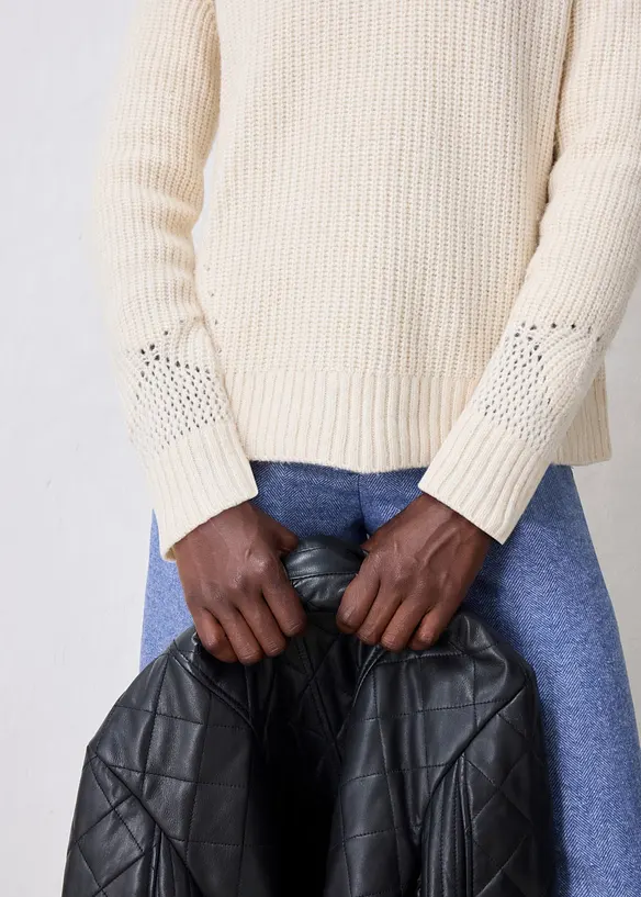 Tr&ouml;ja av mjuk yllemix, bonprix