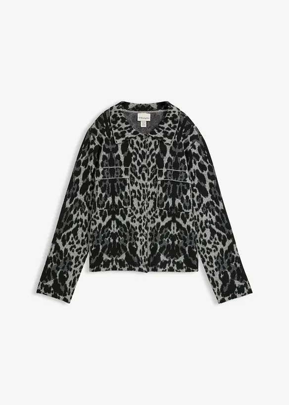 Jacquardm&ouml;nstrad cardigan, bonprix
