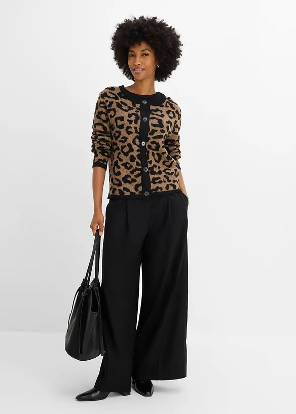 Jacquardm&ouml;nstrad cardigan, bonprix