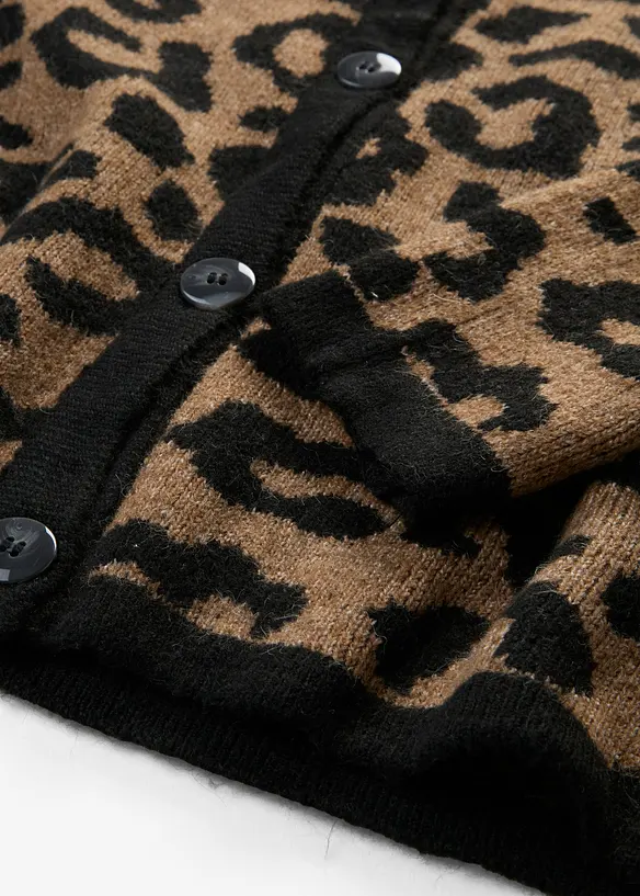 Jacquardm&ouml;nstrad cardigan, bonprix