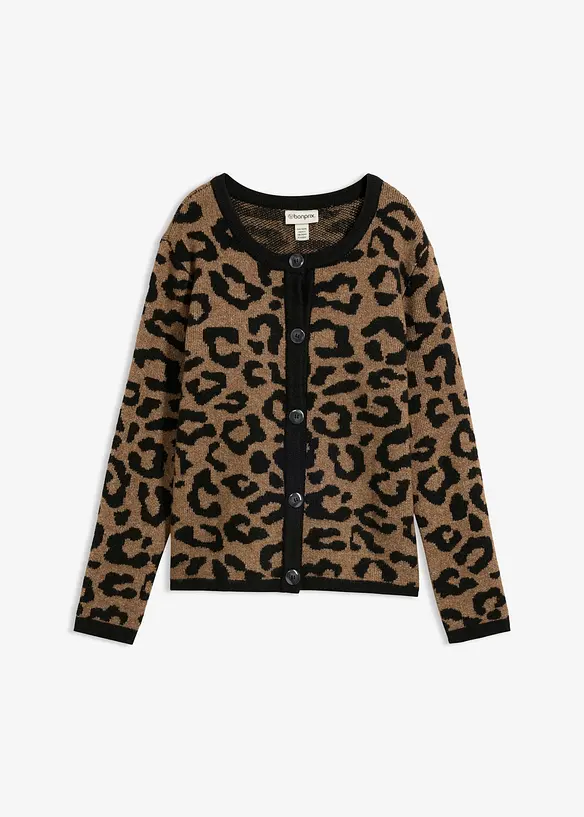 Jacquardm&ouml;nstrad cardigan, bonprix
