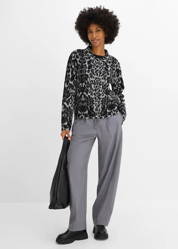 Jacquardm&ouml;nstrad cardigan, bonprix