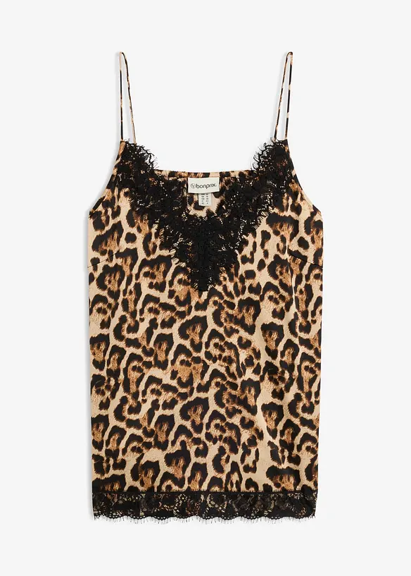 Bluslinne i fintr&aring;dig satin, bonprix