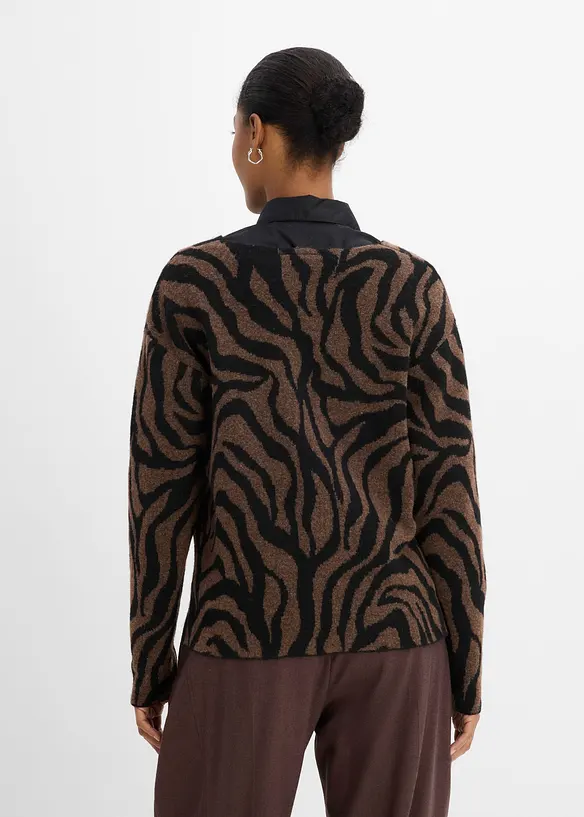 Tr&ouml;ja med jacquardm&ouml;nster, bonprix
