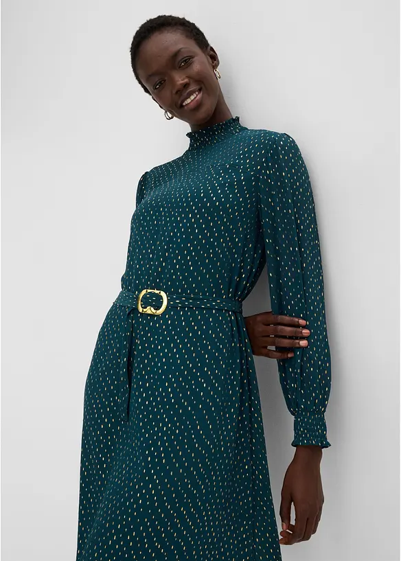 Chiffongkl&auml;nning med elegant sk&auml;rp, bonprix