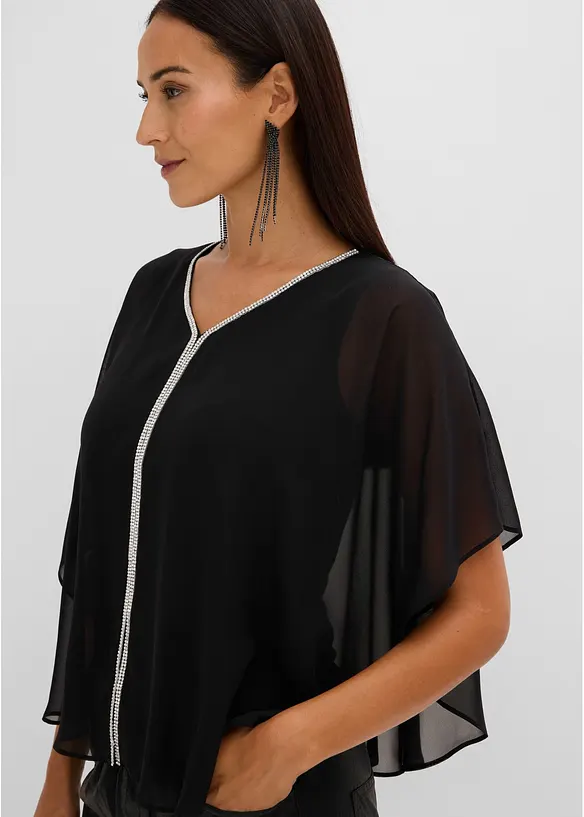 Tunika med strassapplikation, bonprix
