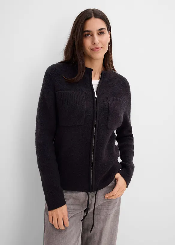 Finstickad cardigan, bonprix