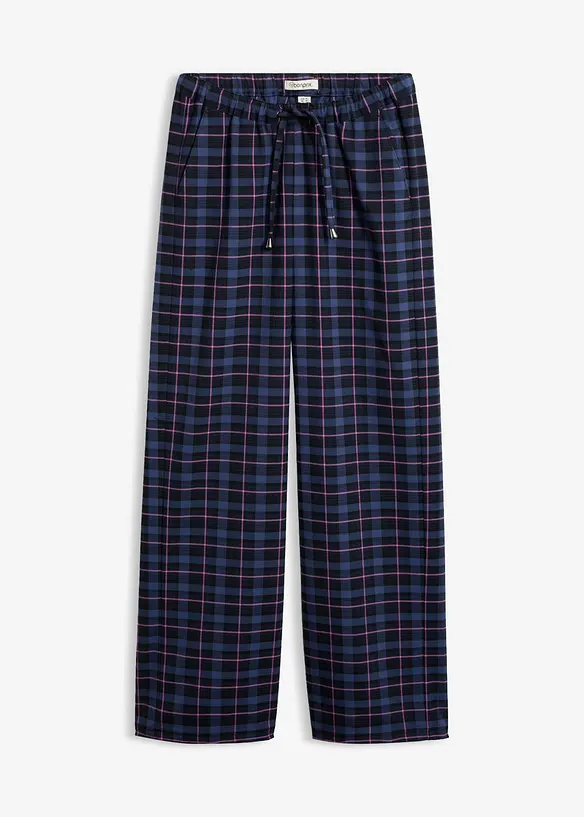 Byxa med yllelook och bekv&auml;m midja, bonprix
