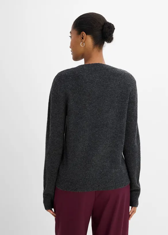 Cardigan med gnistrande paljetter, bonprix