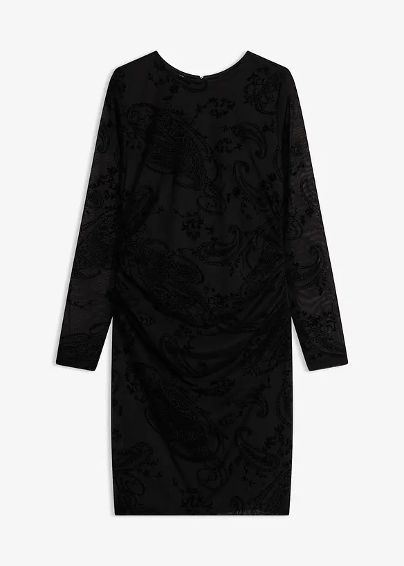 Jerseykl&auml;nning av tunn mesh, bonprix