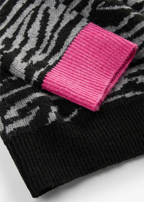 Jacquardm&ouml;nstrad cardigan, bonprix