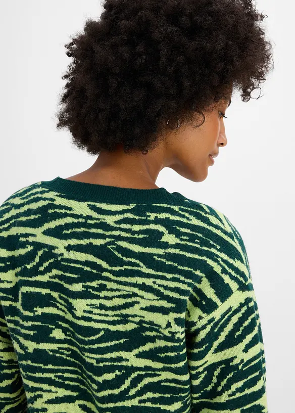 Jacquardm&ouml;nstrad cardigan, bonprix